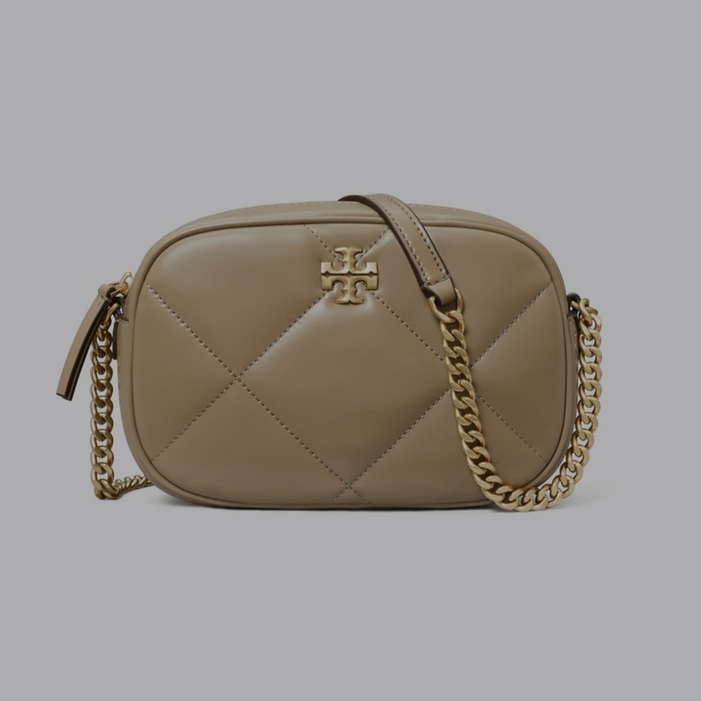 Tory Burch Tan Quilted Crossbody Bag